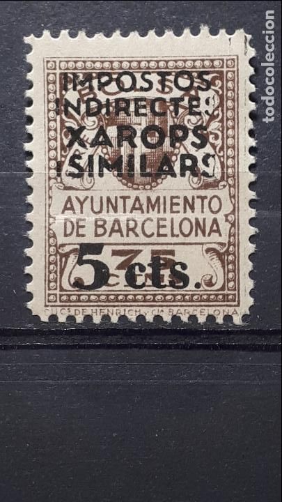 Sellos: ESPA&Ntilde;A. Local. BARCELONA **. - Foto 1