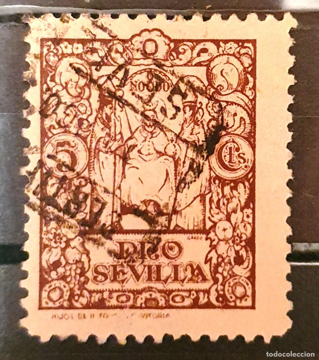 Sellos: PRO SEVILLA 5 CTS. - Foto 1