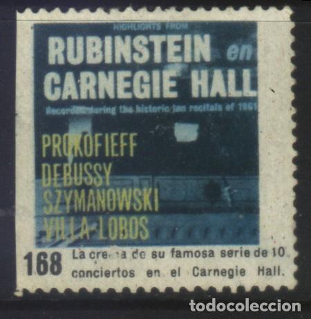 Sellos: S-09308- RUBINSTEIN EN CARNEGIE HALL - Foto 1