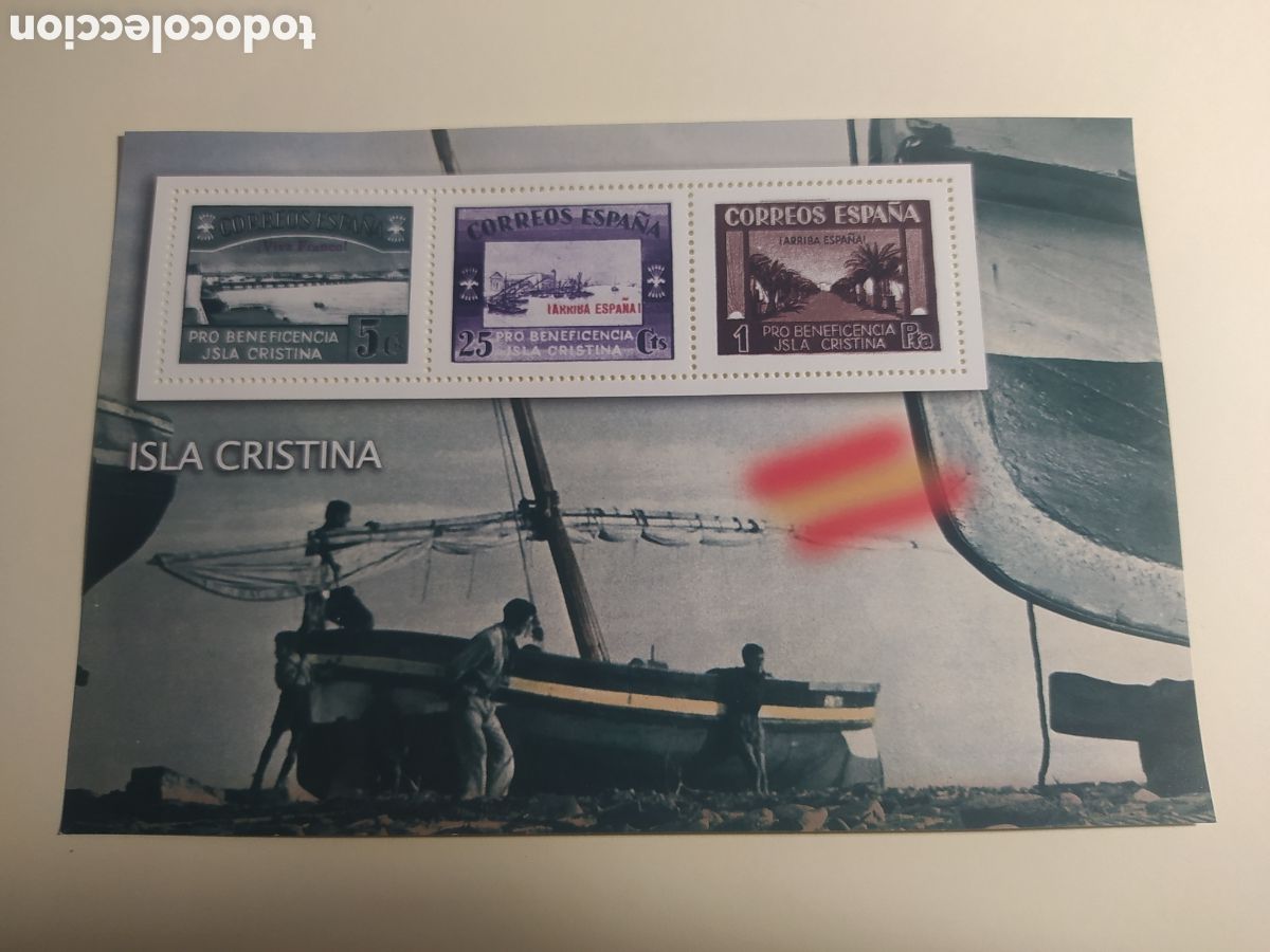 Stamps: HOJA 60. ISLA CRISTINA. LA GUERRA CIVIL ESPA&Ntilde;OLA EN SELLOS. EL MUNDO, A&Ntilde;O 2006