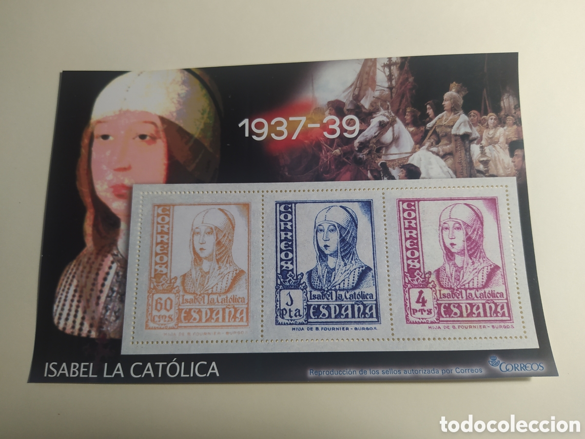 Francobolli: HOJA 10. ISABEL LA CATOLICA 1937-39. LA GUERRA CIVIL ESPA&Ntilde;OLA EN SELLOS. EL MUNDO, A&Ntilde;O 2006