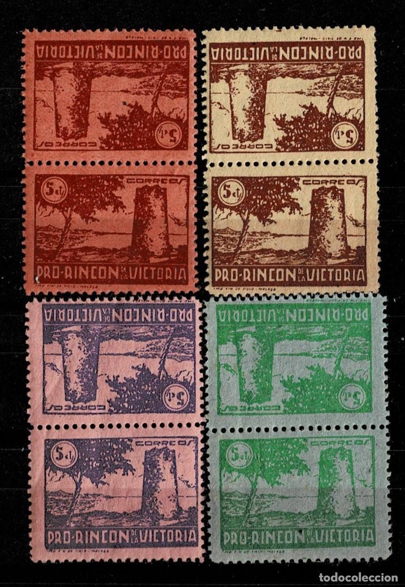 Selos: Guerra Civil RINCON DE LA VICTORIA Galvez B731T-B734T Variedad CAPICUA VERTICAL Sin fijasellos. VER