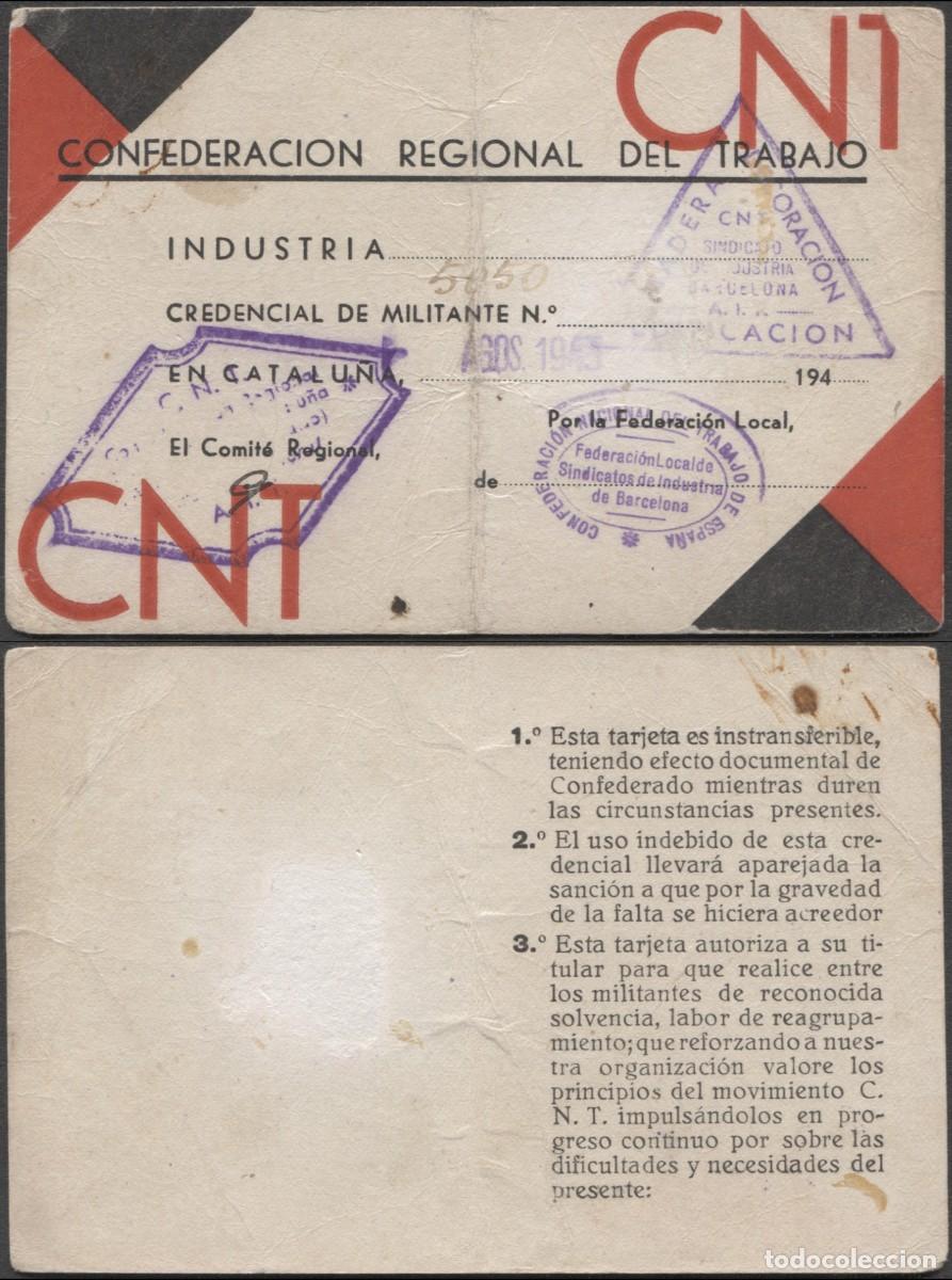 Briefmarken: Carnet de la CNT con diversas marcas