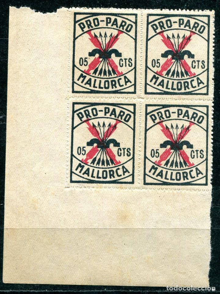 Selos: Sello 13 o 14 de Mallorca, del cat&aacute;logo de correos, serie I, en bloque de 4. Vwerdescripci&oacute;n