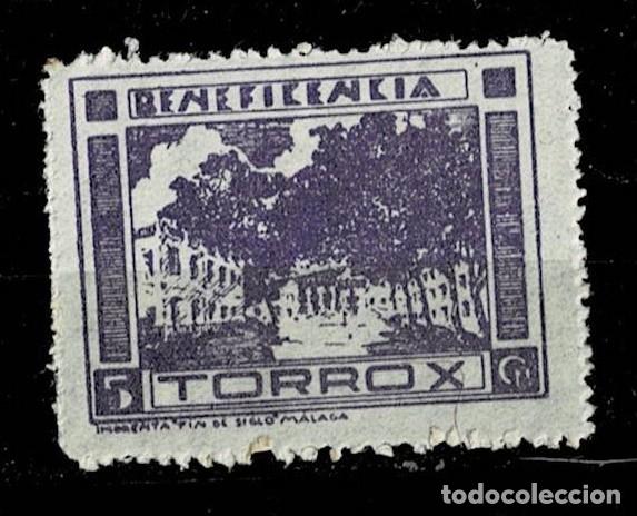 Selos: Guerra Civil TORROX Beneficencia Fesofi n&ordm; 13 Color VIOLETA