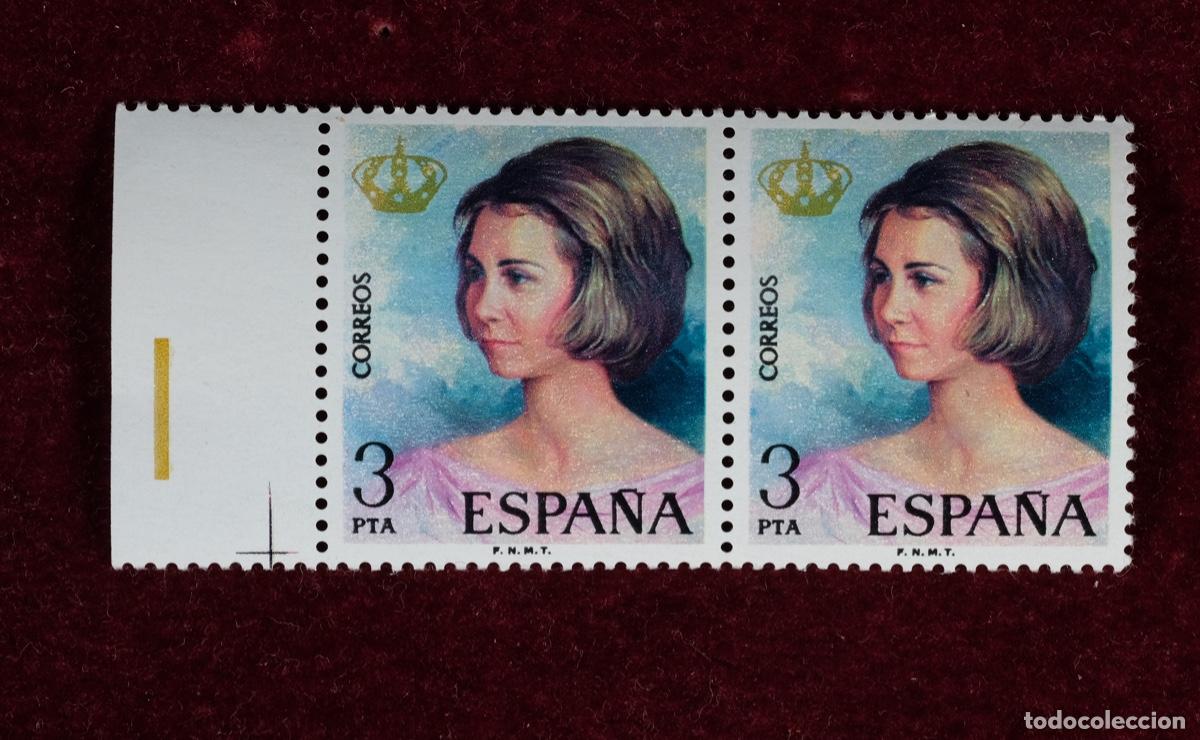 Sellos: 2 sellos Espa&ntilde;a 3 pta Reina Sofia - Foto 1