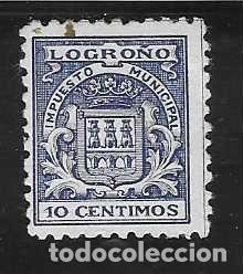 Briefmarken: LOGRO&Ntilde;A, 10 CTS-IMPUESTO MUNICIPAL-, VER FOTO
