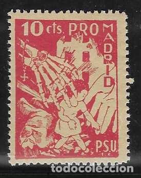 Briefmarken: VI&Ntilde;ETA- 10 CTS.- P.S.U. PRO MADRID- VER FOTO