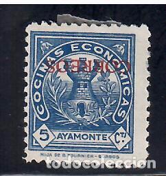 Stamps: GUERRA CIVIL WAR AYAMONTE HUELVA SOBRECARGA INVERTIDA *