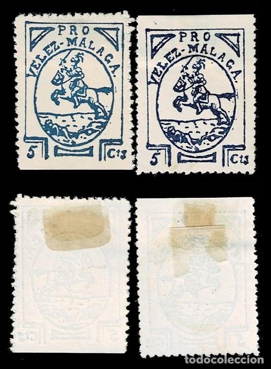 Selos: Guerra Civil VELEZ-MALAGA Fesofi n&ordm; 1 Papel DELMEINA Con fijasellos Ver