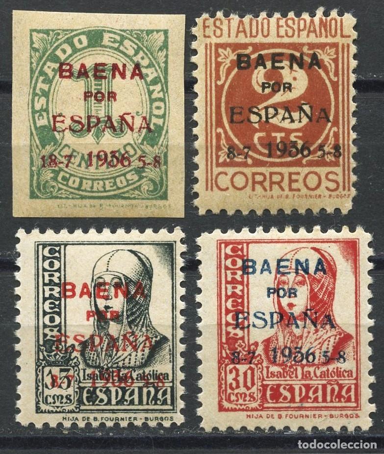 Stamps: GUERRA CIVIL, SELLOS, EMISIONES LOCALES PATRI&Oacute;TICAS, BAENA, 1937