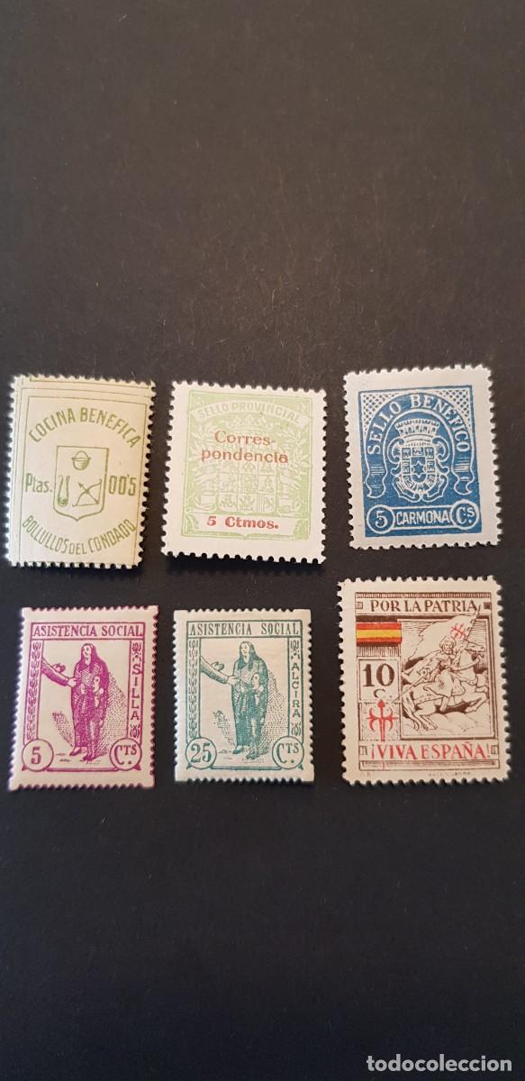 Selos: Sellos locales varios guerra civil