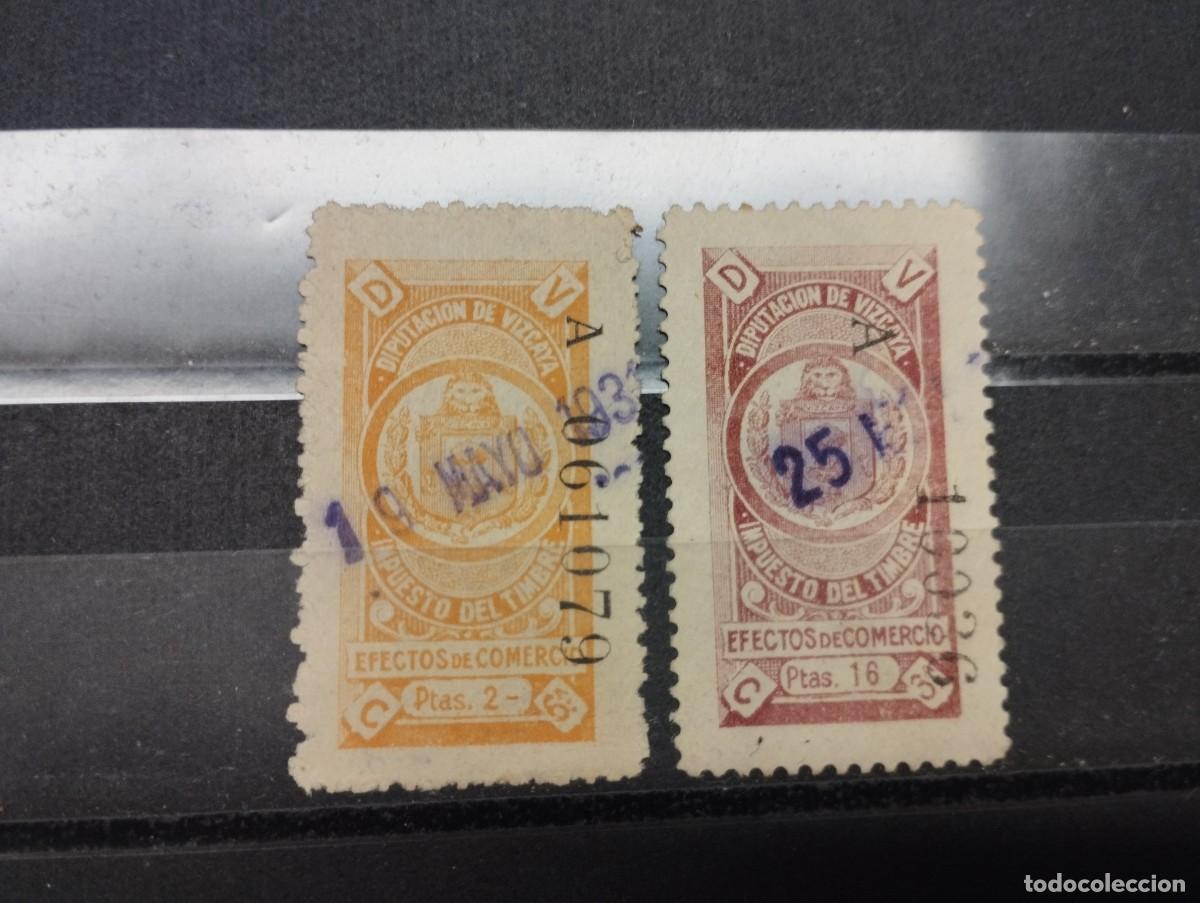 Sellos: DIPUTACION DE VIZCAYA EFECTOS DE COMERCIO. - Foto 1