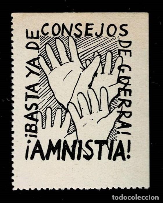 Stamps: NC-1755 Guerra Civil &iexcl;AMNISTIA! &iexcl; BASTA YA DE CONSEJOS DE GUERRA! Con goma Sin fijasellos VER