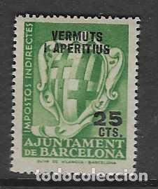 Selos: BARCELONA, 25 CTS- VERMUTS APERITIUS-VER FOTOS