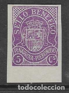 Selos: PE&Ntilde;ARROYA..-CORDOBA, 5 CTS.-SIN DENTAR- SELLO BENEFICO,. VER FOTOS