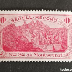 Sellos: VIÑETA DE MONTSERRAT. SEGELL RECORD DE MONTSERRAT. 5 CTS. NUEVO.