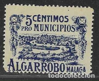 Selos: ALGARROBO-MALAGA.- 5 CTS-- BENEFICENCIA.- VER FOTOS