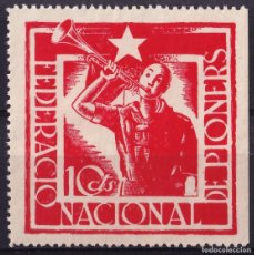 Sellos: FEDERACIÓN NACIONAL DE PIONERS. 10 C. CARMÍN,
