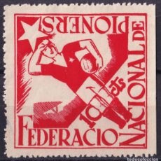 Sellos: FEDERACIÓN NACIONAL DE PIONERS. 10 C. CARMÍN,