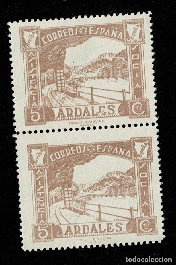 Selos: Guerra Civil ARDALES Asistencia Social CAPICUA Valor 5 cts Color GRIS VIOLACEO Sin fijasellos VER