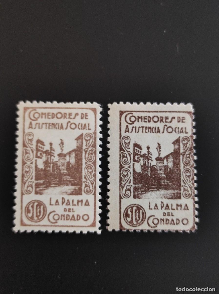 Briefmarken: ESPA&Ntilde;A.GUERRA CIVIL . Huelva, LA PALMA DEL CONDADO. DOS VALORES NUEVOS. 68