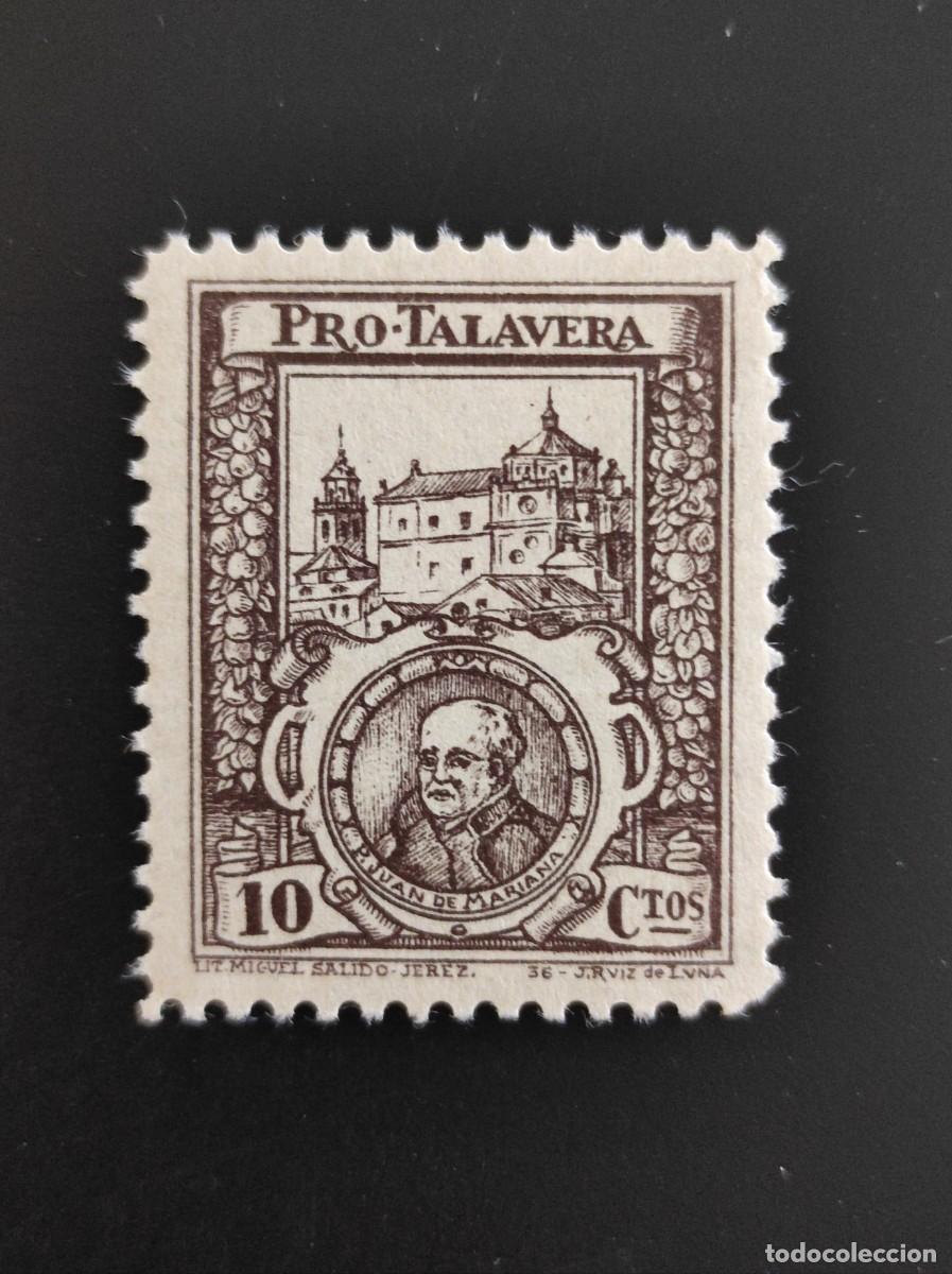 Briefmarken: ESPA&Ntilde;A.GUERRA CIVIL . TALAVERA. SELLO NUEVO SIN CHARNELA.