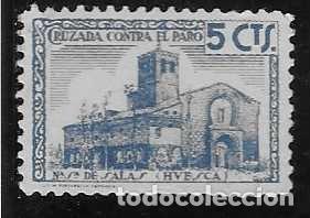 Stamps: HUESCA.- 5 CTS.---CRUZADA CONTRA EL PARA-- VER FOTO