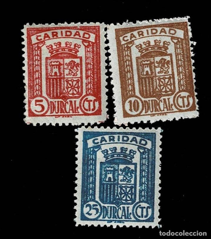 Stamps: Guerra Civil DURCAL Fesofi n&ordm; 3-5 Serie completa Con fijasellos