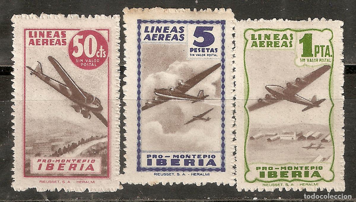 Sellos: VI&Ntilde;ETAS IBERIA 3 DIFERENTES - Foto 1