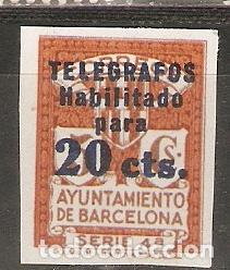 Selos: BARCELONA TELEGRAFOS EDIFIL 11** SIN FIJASELLOS SIN DENTAR VALOR 92 &euro;