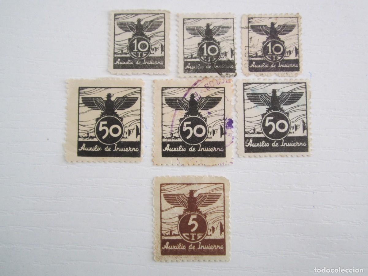 Briefmarken: LOTE DE 7 SELLOS BENEFICOS AUXILIO DE INVIERNO