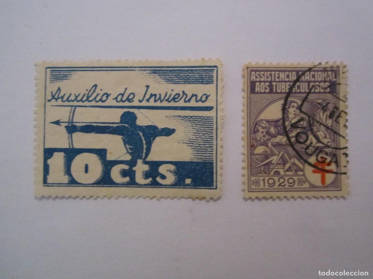 Briefmarken: LOTE DE 2 SELLOS BENEFICOS DE AUXILIO DE INVIERNO Y TUBERCULOSOS