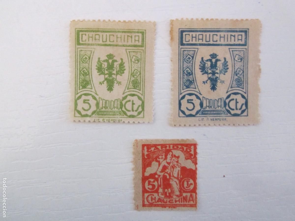 Timbres: LOTE DE 4 SELLOS BENEFICOS CHAUCHINA 3 S/C