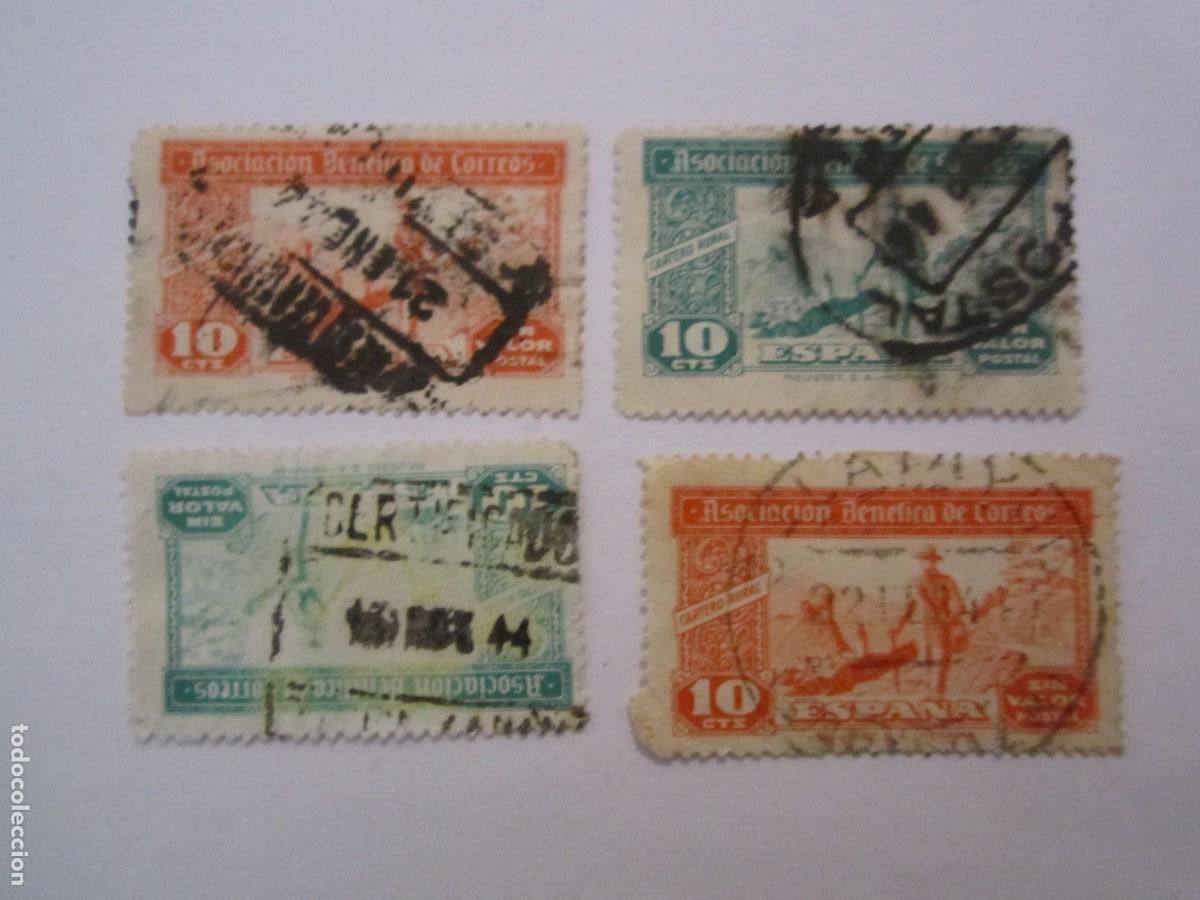 Timbres: LOTE DE 4 SELLOS ASOCIACION BENEFICA DE CORREOS