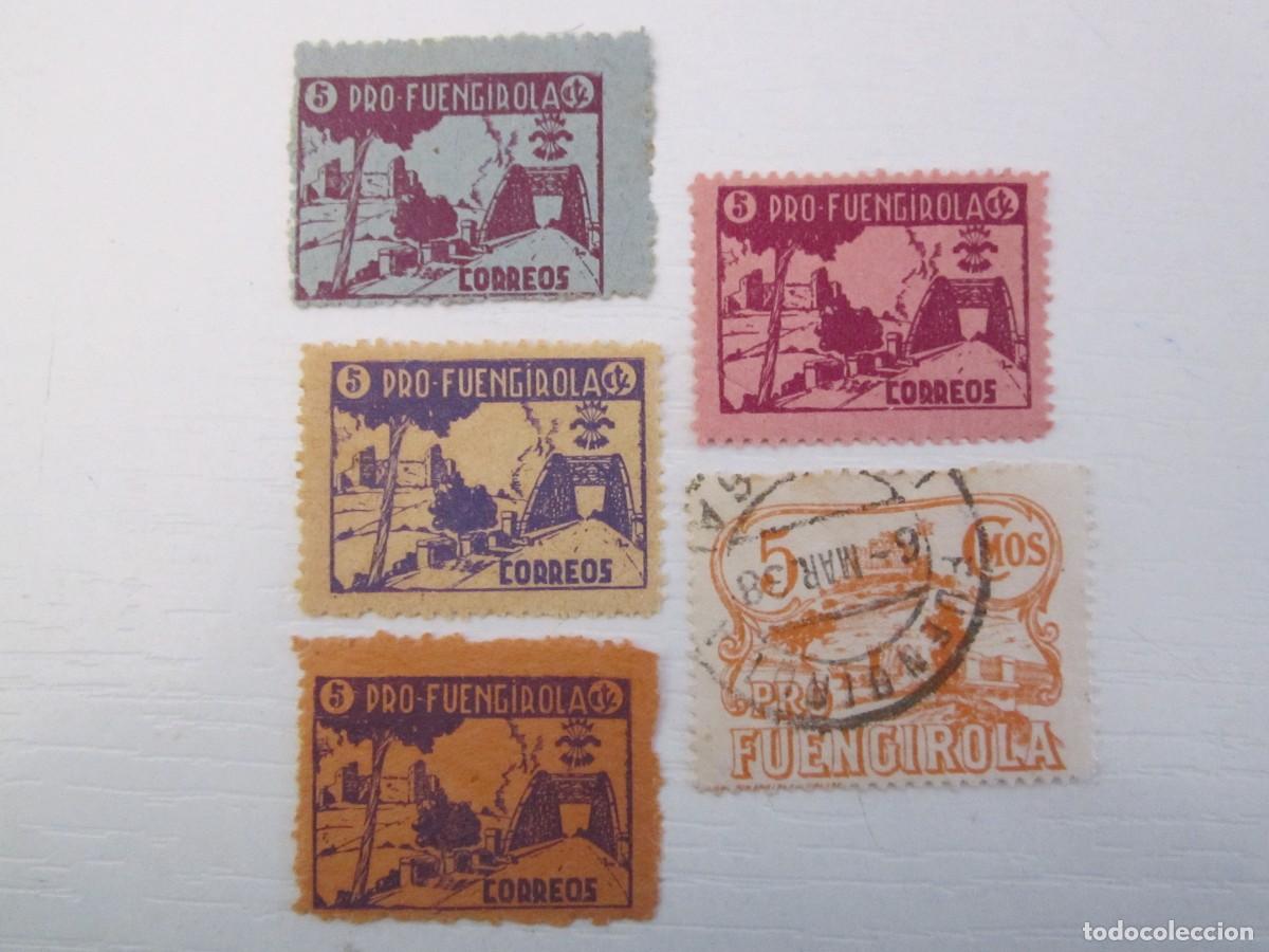 Timbres: LOTE DE 5 SELLOS BENEFICOS FUENGIROLA 4 S/C