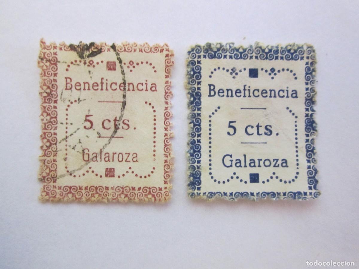 Timbres: LOTE DE 2 SELLOS BENEFICOS GALAROZA 1 S/C