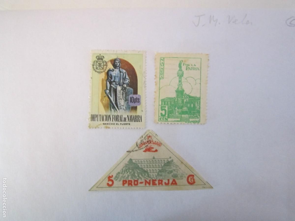 Briefmarken: LOTE DE 3 SELLOS BENEFICOS 2 NAVARRA UNO NERJA
