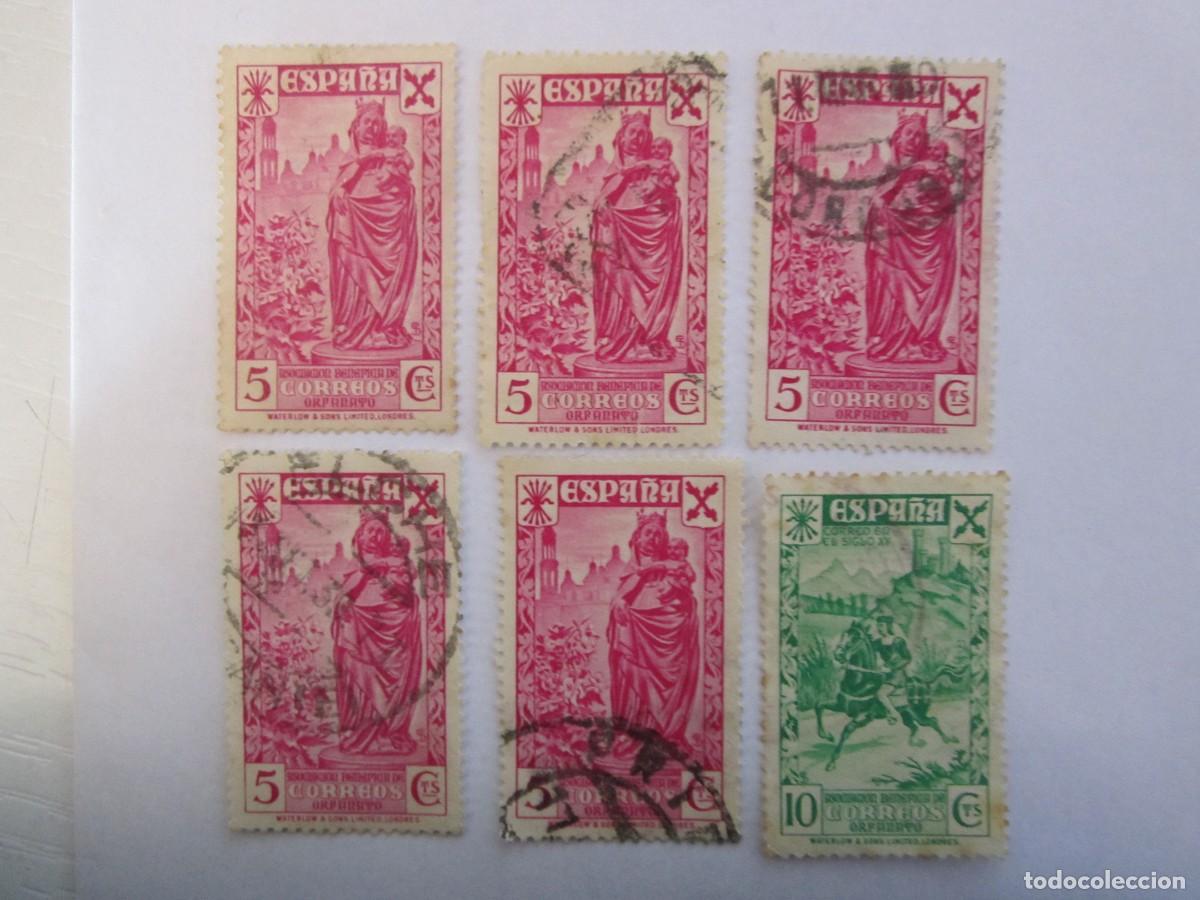 Briefmarken: LOTE DE 6 SELLOS BENEFICOS PRO ORFANATOS