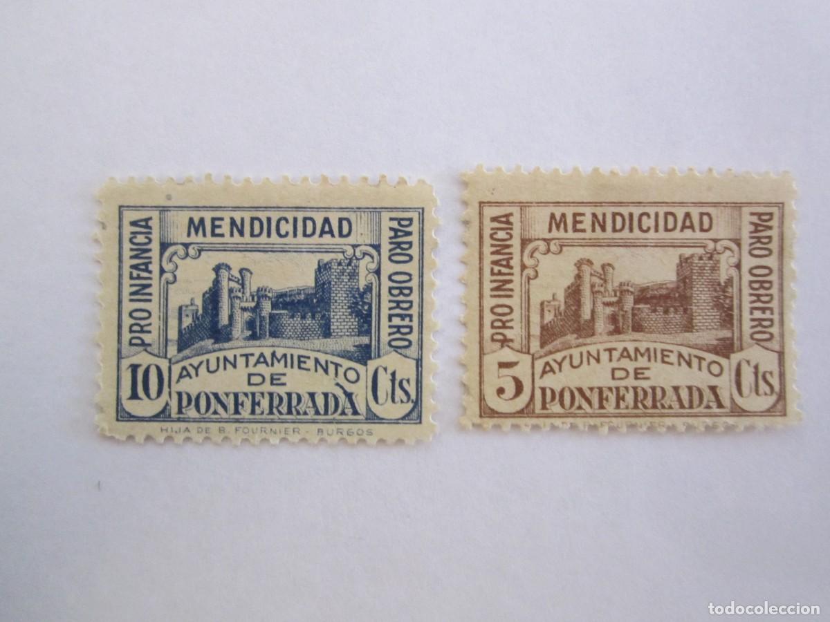 Timbres: LOTE DE 2 SELLOS BENEFICOS PRO INFANCIA MENDICIDAD S/C