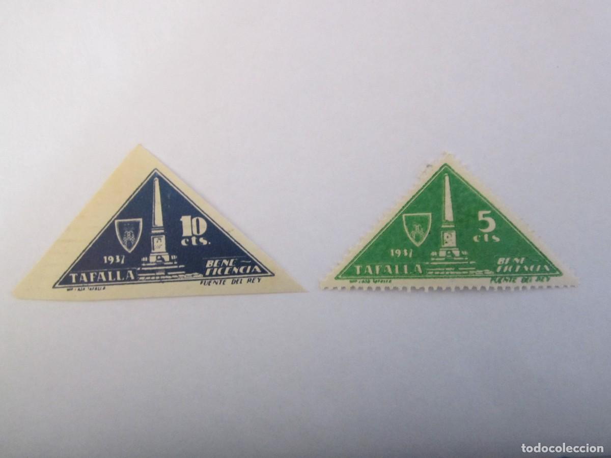 Briefmarken: LOTE DE 2 SELLOS BENEFICOS TAFALLA 1937 GUERRA CIVIL. S/C