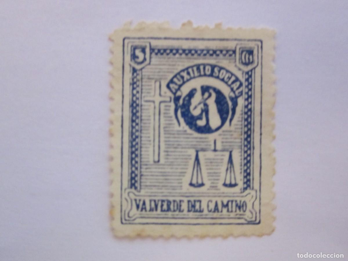 Briefmarken: SELLO BENEFICOS AUXILIO SOCIAL VALVERDE DEL CAMINO S/C