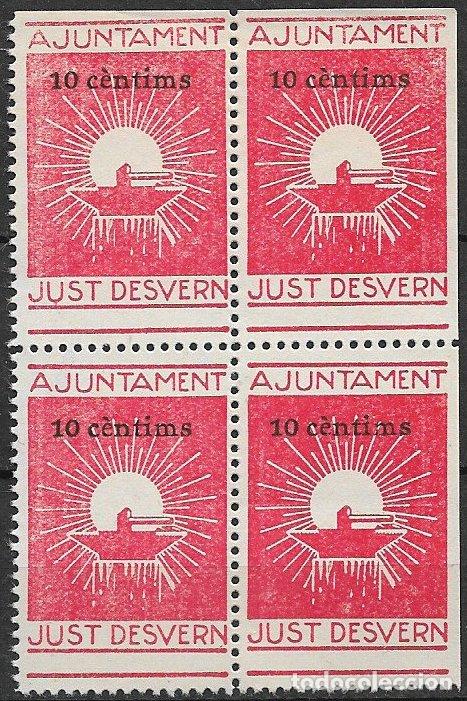 Timbres: Guerra Civil, Sellos locales. Barcelona, SANT JUST DESVERN. FESOFI n&ordm; 12B4 (*)