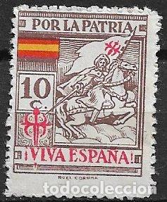 Francobolli: Guerra Civil, Sellos locales. Coru&ntilde;a, CORU&Ntilde;A, FESOFI n&ordm; 9 * *