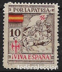 Francobolli: Guerra Civil, Sellos locales. Coru&ntilde;a, CORU&Ntilde;A, FESOFI n&ordm; 6 * *