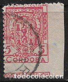 Francobolli: Guerra Civil, Sellos locales. C&oacute;rdoba, C&Oacute;RDOBA, FESOFI n&ordm; 15 (o) variedad