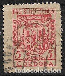 Francobolli: Guerra Civil, Sellos locales. C&oacute;rdoba, C&Oacute;RDOBA, FESOFI n&ordm; 15a (o)