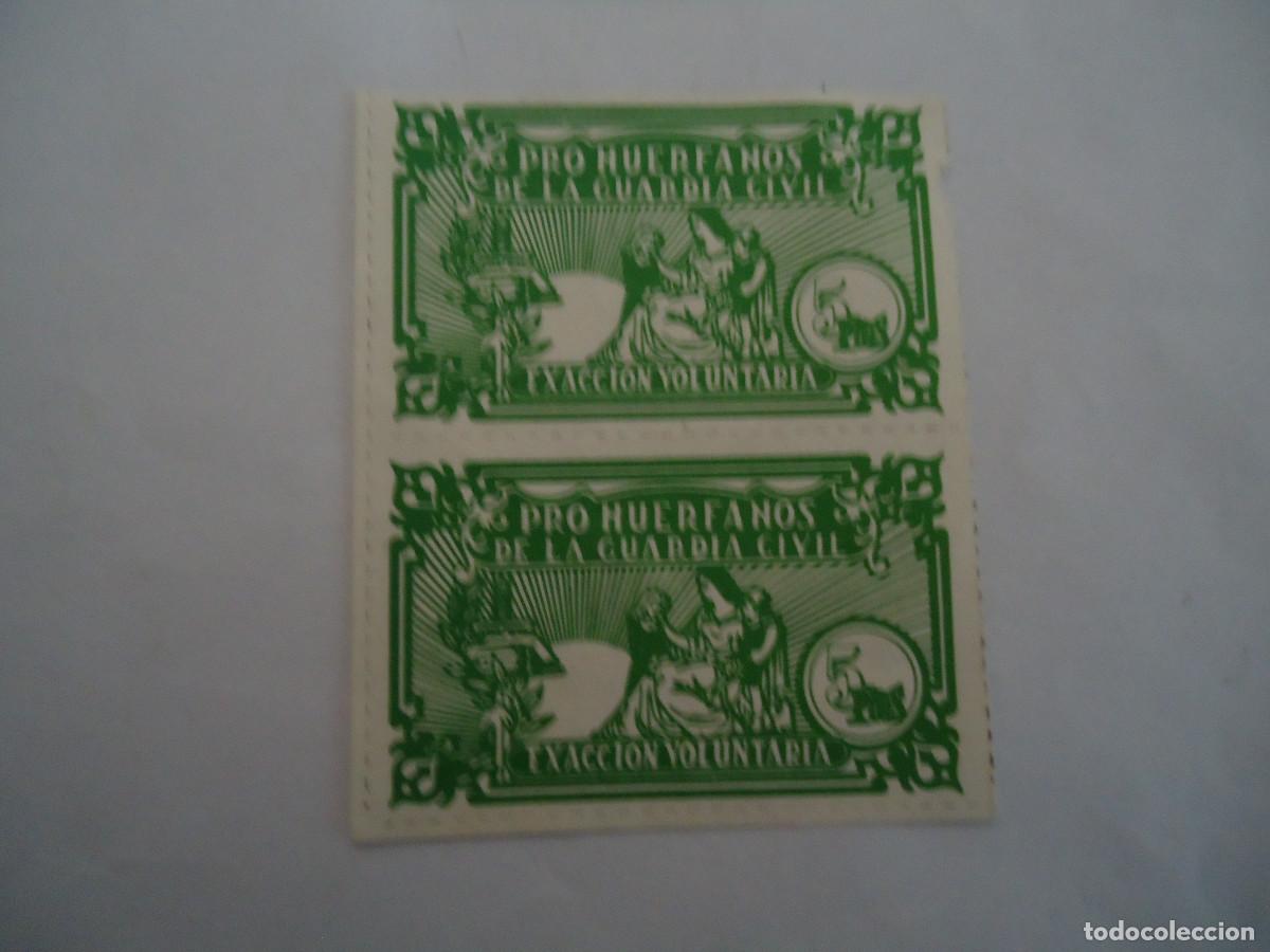 Timbres: 2 VI&Ntilde;ETAS PRO HUERFANOS DE LA GUARDIA CIVIL, 5 PTS. PP -10