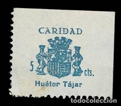 Selos: Guerra Civil HUETOR TAJAR Fesofi n&ordm; 18 Color AZUL Sin goma VER