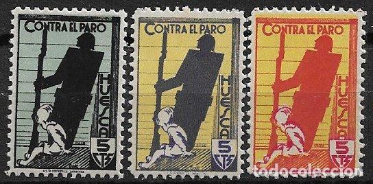 Selos: Guerra Civil, Sellos locales. Huesca, HUESCA, FESOFI n&ordm; 14 a 16 * *